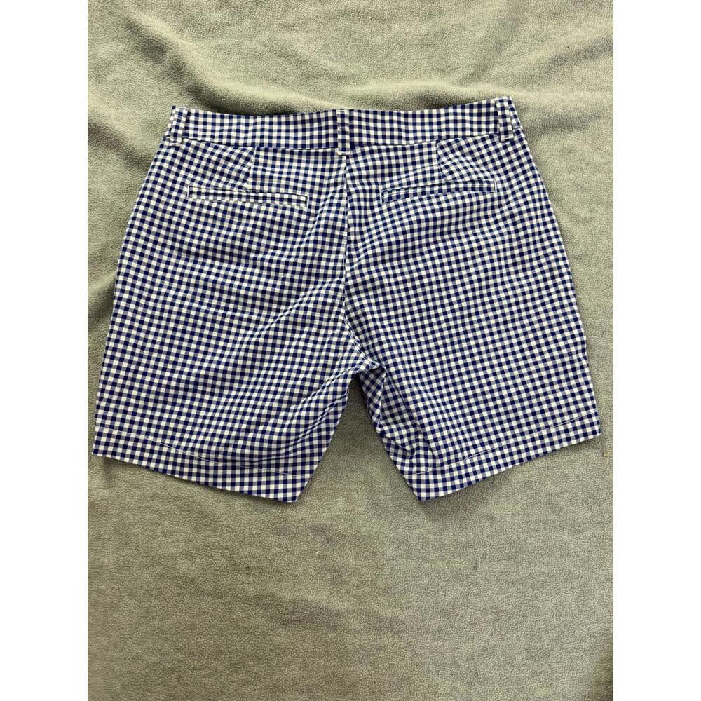 old navy gingham shorts blue white‎ check preppy summer picnic